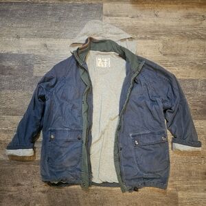 London Fog Towne Jacket w/Hood Men Large